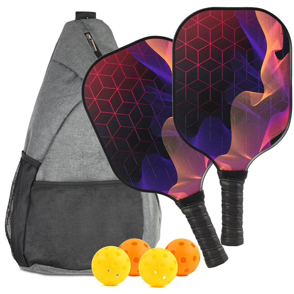 Peak Racket, racchetta in fibra di vetro con stampa UV a colori, nuovo design, attività aziendali di gruppo, tempo libero all'aperto, volani, racchette da spiaggia