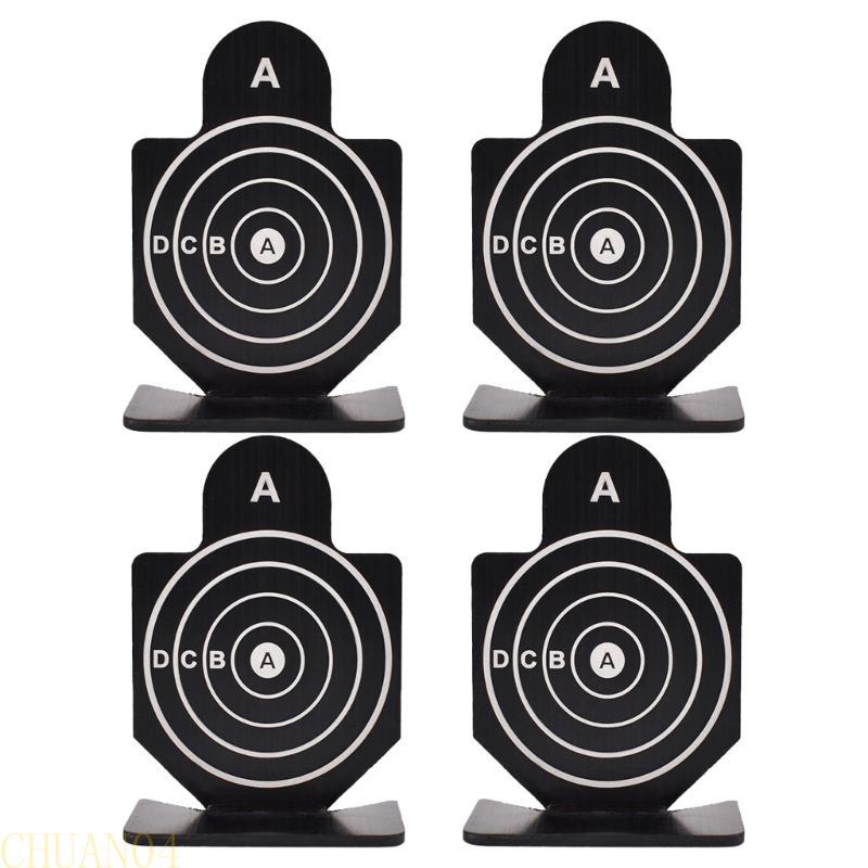 A1A2 4Pcs Training Aluminum Alloy Targets Launchers Indoor Targets Plates Silhouettes Plate