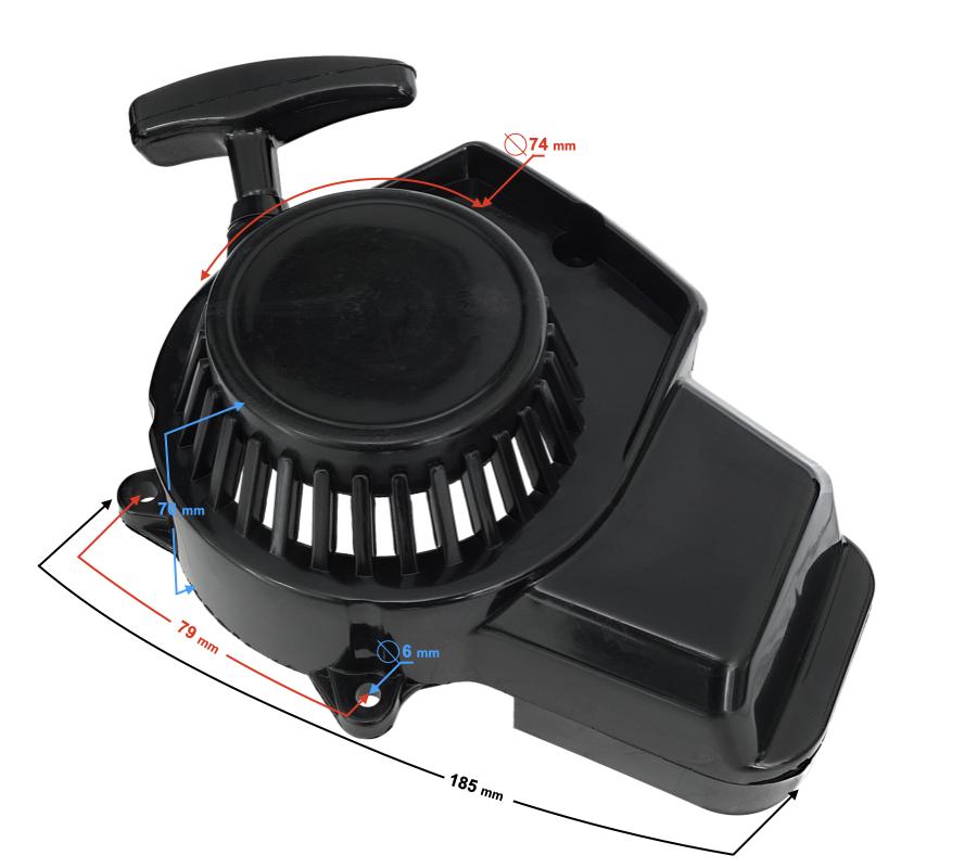 Pokrywa Silnika - Szarpaka Do Motoroweru Pocket Bike (Plastikowa) Wysuwany