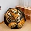 Golden Tiger Pattern Rain Umbrella