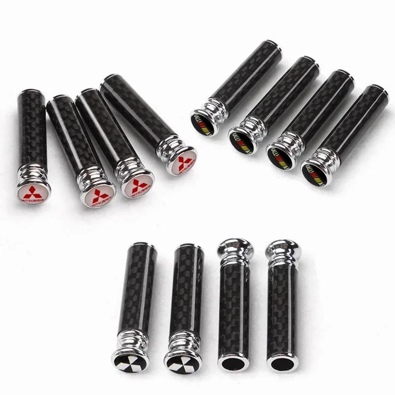 Carbon Fiber Car Door Pin Lock Knob Cover Accessories for Mitsubishi Ralliart Lancer 9 10 ASX L200 Colt Pajero Outlander Eclipse
