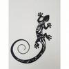 Hand-Forged Metal Gecko Wall Art, Geometric Lizard Sculpture for Boho Decor