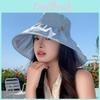 Outdoor Sun Protection Hat For Women Large Brim Stylish Summer Summer Hat With Drawstring