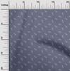 oneOone Cotton Flex Dusty Blue Fabric Retro Rocket Minimal Fabric For Sewing Printed Craft Fabric By The Yard 40 Inch