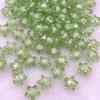 50pcs12mm Transparent Faceted Five-pointed Star Acrylic Loose Spacer Beads for Jewelry Making DIY Bracelet