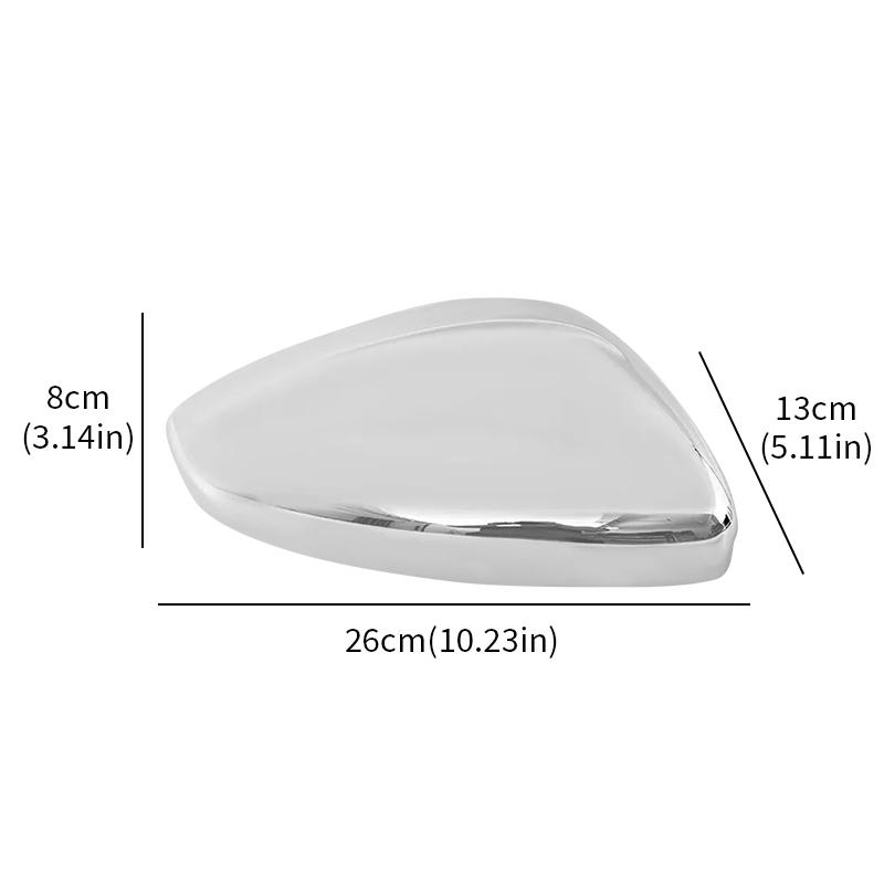 Door Wing Rearview Mirror Cover Cap For Peugeot 208 2008 2012 2013~ Citroen C3 2016~ Chrome/Black Side Mirror Housing