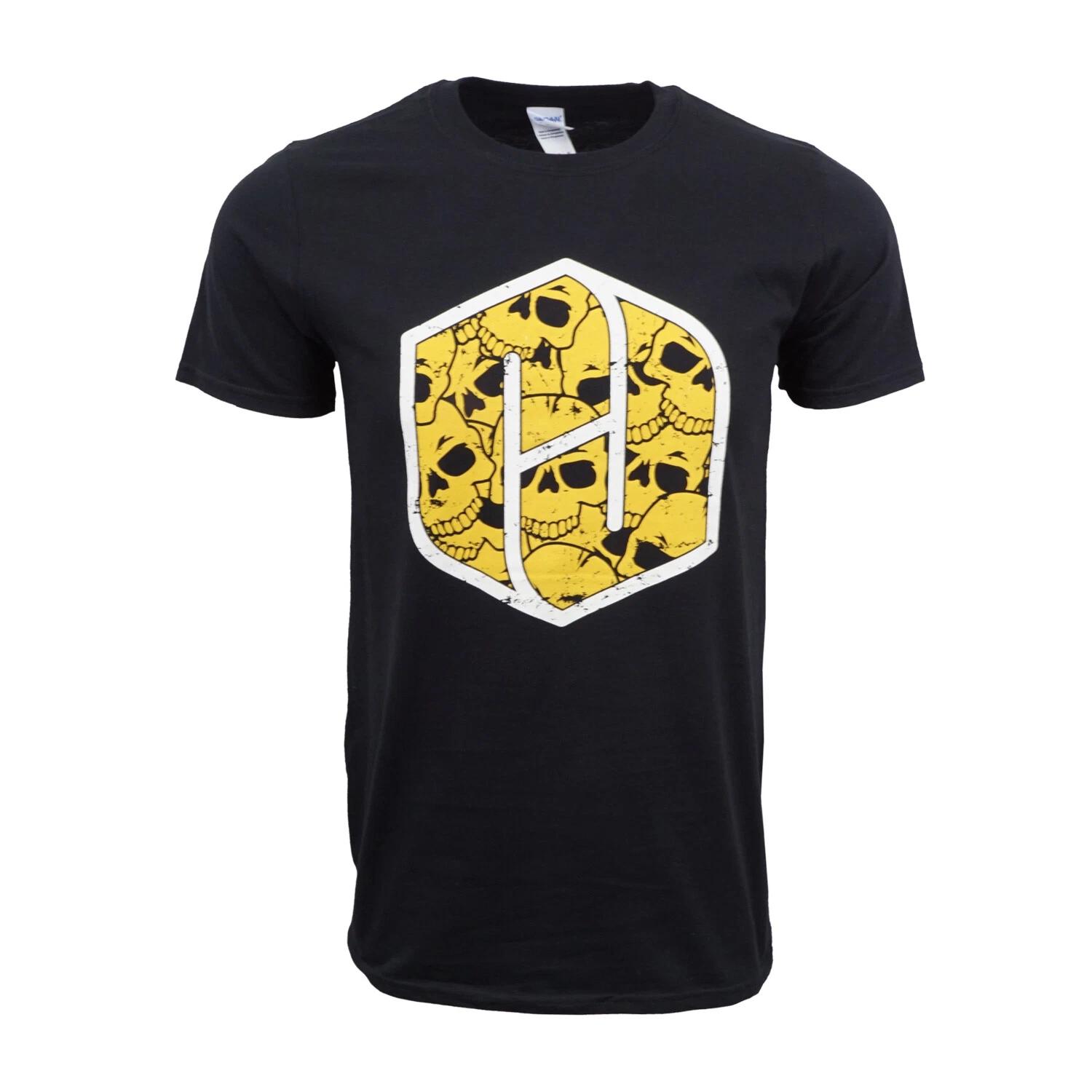 Unisex Adult Casual Graphic HEINERICHER RACING SKULL BLOCK T SHIRT ... XXXL