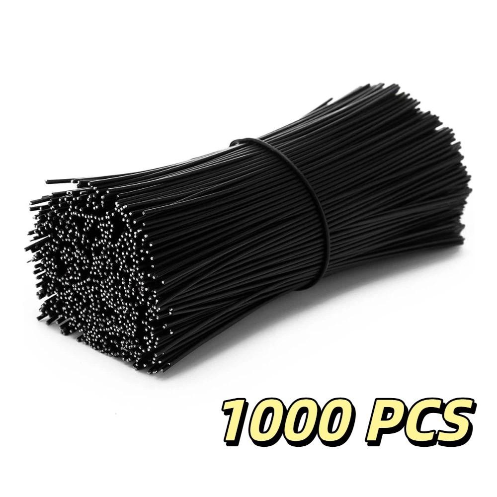 1000 PCS Reusable Plastic Twist Ties Metal Wire Wire Straps Cable Organizer  Home Office