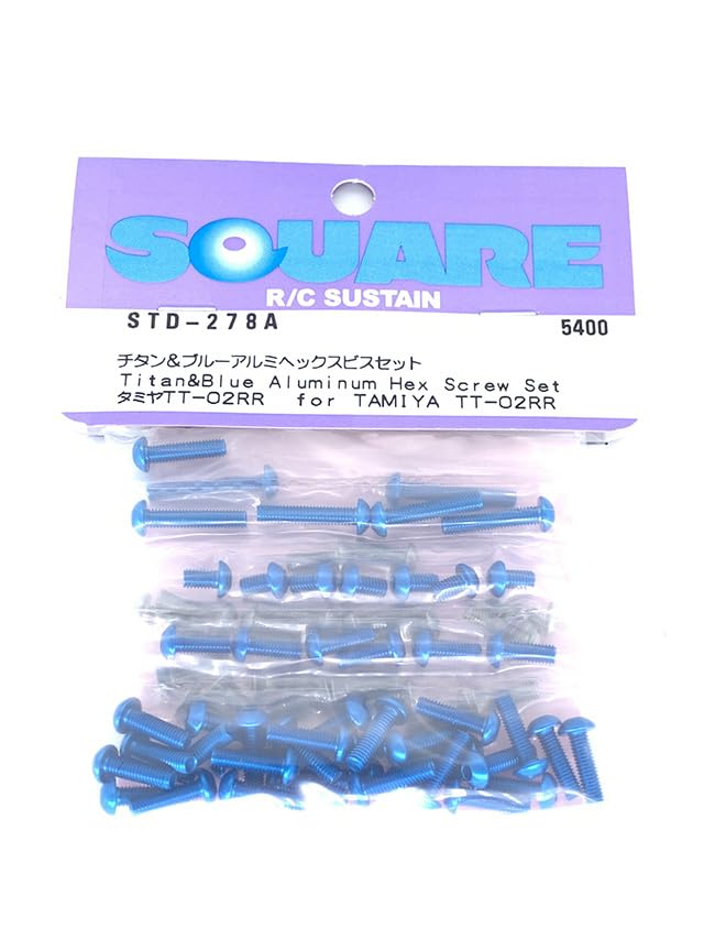 Tamiya TT-02RR Titanium & Blue Hex Screw Set STD-278A