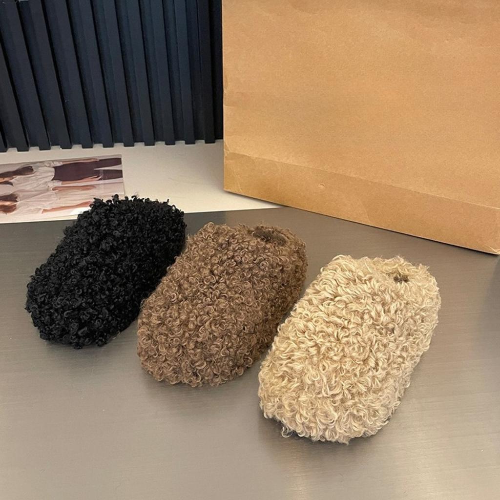 Skor med tjock sula, Skor i lockigt ulltyg, Ulltofflor, Damskor, Ytterskor, Sockerkaksskor, Tåskor, Halvtofflor