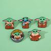 Cute Creative Personality Yoda Baby Alloy Brooch Star Wars Yoda Metal Badge Accessory Pin