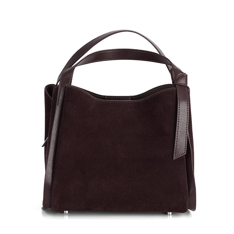 

Women s genuine leather luxury designer shoulder bags ladies natural suede handbag patchwork design fashiable crossbody bag 23x14.5x20cm кофейный