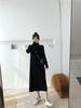 Douyin Tmall Quality Knitted Dress Women's Autumn and Winter New Pit Strip Straight Inner Long Knee Bottom Long Dress