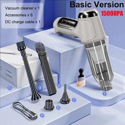 95000Pa Wireless Car Vacuum Cleaner Portable Cordless Powerful Strong Suction Handheld Cleaning Machine New Car Accessories 2023
