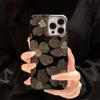 Ins Ölgemälde Schwarze Blume Handyhülle für iPhone 16 16E 15 14 13 12 11 Pro Max XR XS Max SE2 7 8 Plus Stoßfeste Weiche Hülle