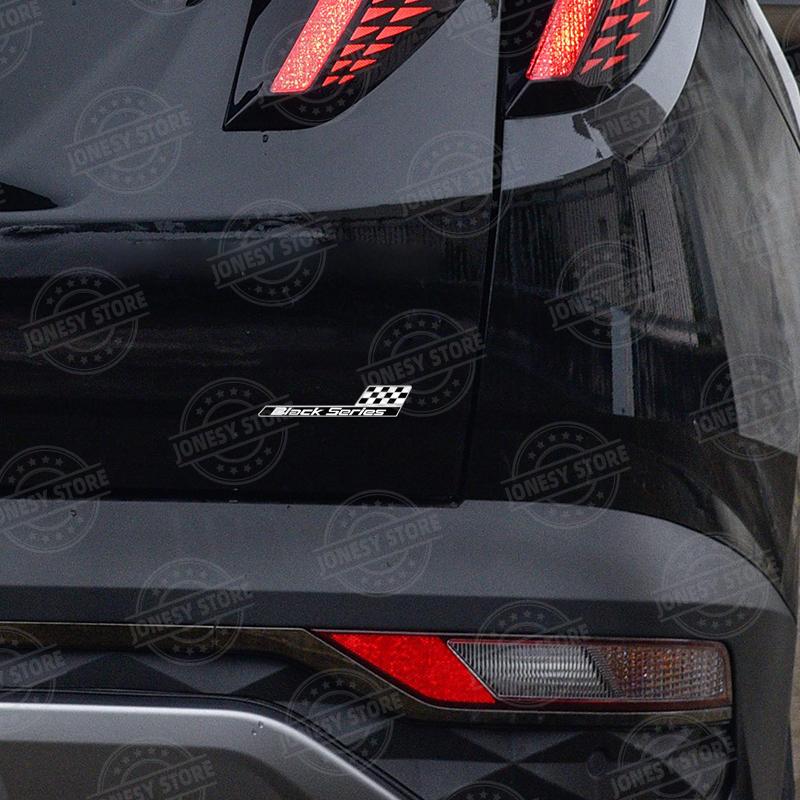 Auto Metal Black Series Logo 3D Badge Lettering Decals Trunk Sticker For W204 W205 W126 W176 W212 C63 E63 S63 Car Styling