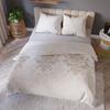 GRACE Satin Bedding - Beige Damask Ornament - 220x200cm