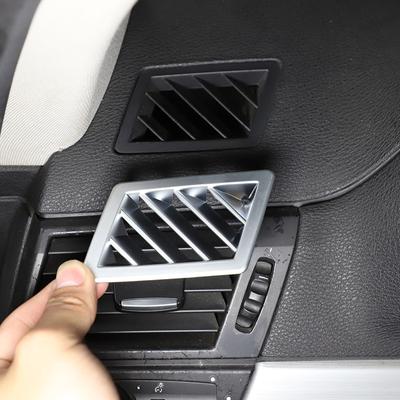 For BMW X3 E83 2006 2007 2008 2009 2010 ABS Chrome/carbon Fiber Car Dashboard Vent Frame Cover Trim Stickers Car