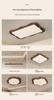Vintage Solid Wood Eye Protection Ceiling Light for Living and Dining Rooms