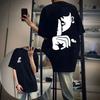 2026 New Street Fashion Gesture Dark Shadow Graphic Print Mens and Womens Short Sleeve Loose Plus Size Crew Neck TShirts