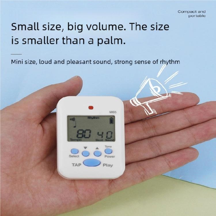 Small Electronic Metronome Professional Clip on LCD Digital Rhythm Metronome for Skipping Rope and Running Exercises