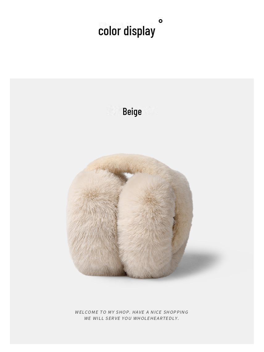 

Женские складные зимние плюшевые наушники: Модные, теплые, незамерзающие наушники для студентов Beige hair rod бежевый