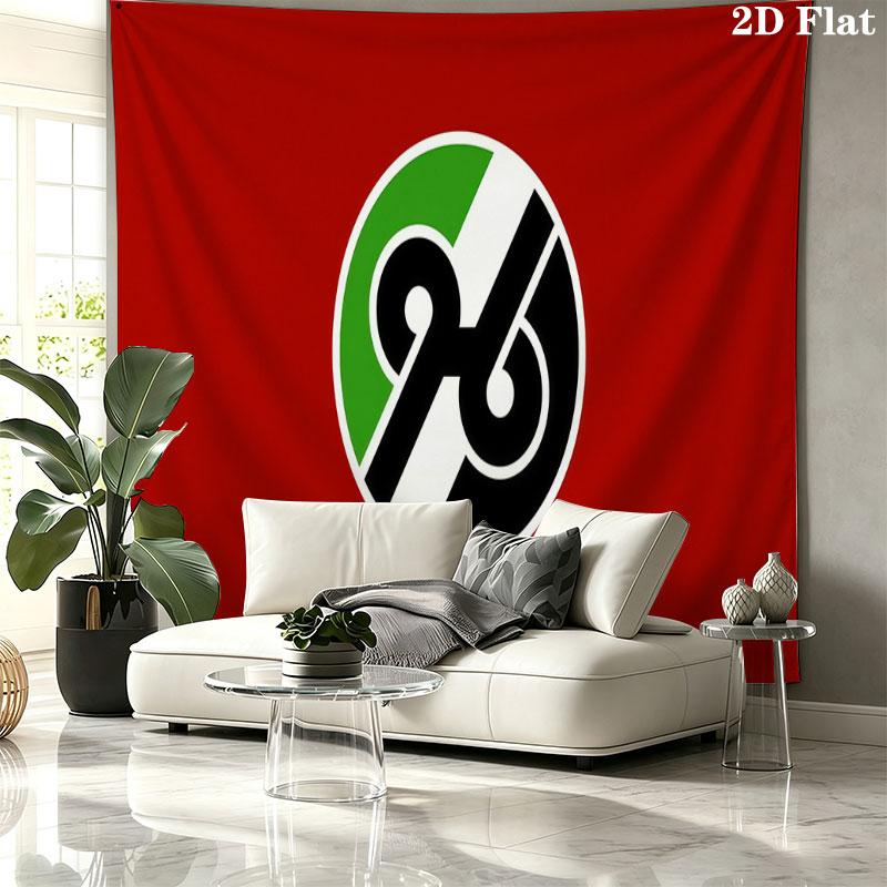 Hannover 96 Art Wall Tapestry, Aesthetic Printed Fabric Blanket, Suitable for Bedroom, Living Room, and Home Decor.