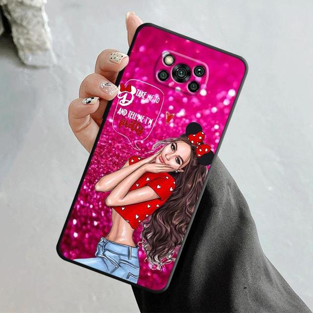 

Чехол для Xiaomi Poco X3 Nfc X4pro X5 M3 для Mi 12 13 11 10 10t 8 Note10 Lite 11ultra 11t F1 для женщин Super Mom Baby Princess Queen For Mi Note 10 Lite
