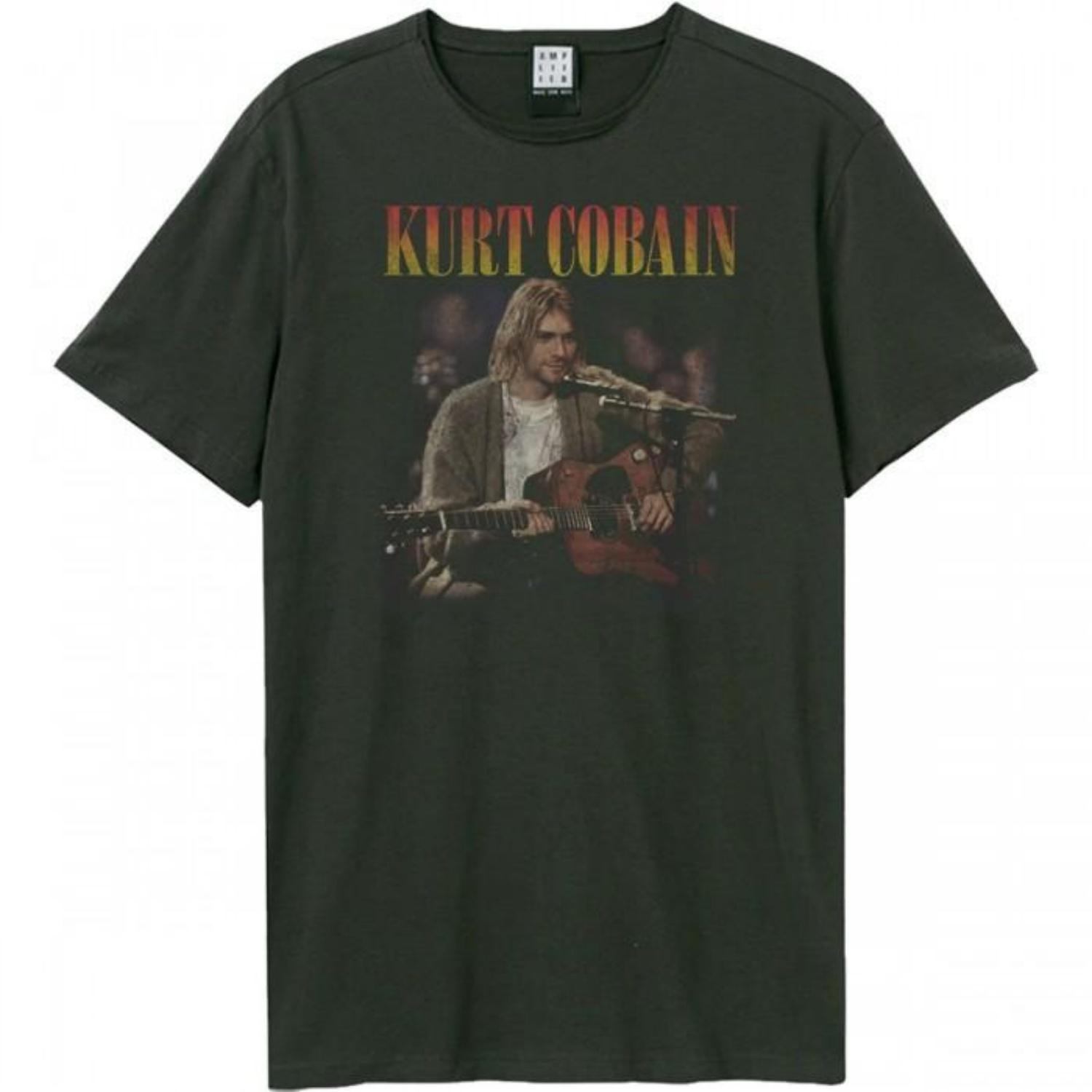 Amplified Unisex Adult Unplugged In New York Kurt Cobain T-Shirt S