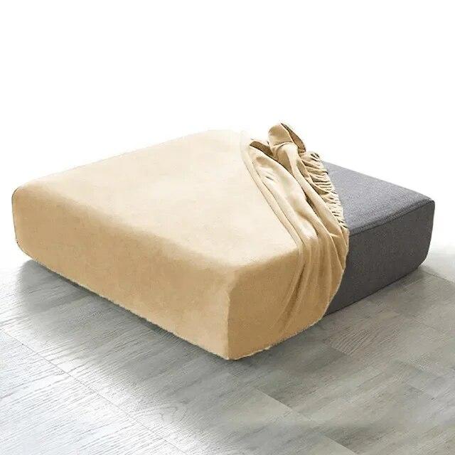 Super Soft Velvet Couch Covers for Sofas Stretchy Sofa Cover Removable Anti-dust Sofa Cover Living Room Solid Colors Pets Dogs