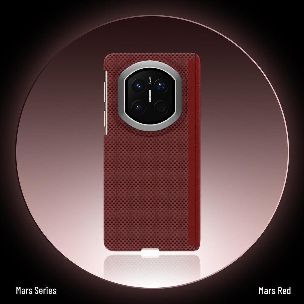 Huawei MateX7 Foldable Magnetic Phone Case - Ultra-thin Honor Magic V5 Fiber Texture Hard Shell