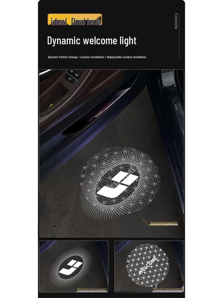 Perfect for Ideal L9 Welcome: ONE Car Door Projection and Dynamic L6, L7, L8 Ambient MEGA Welcome Lights.