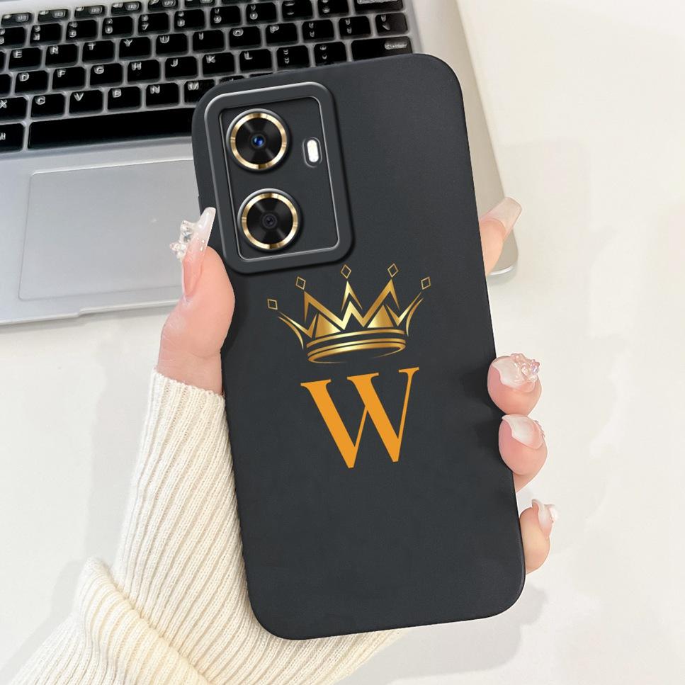 For Huawei Enjoy 60 6.75"Case New Letter Flower Luxury Crown Soft Silicon Cover For Huawei Enjoy 70z 70Z Bumper Phone Case Funda