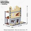 MOOXI Military WW2 Battlefield Ruin Damaged House Model MOC Bricks DIY Assembled Building Blocks Toys For Childrens Adults Gifts