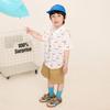 LUSON Boys' Cartoon Print Short Sleeve Shirt