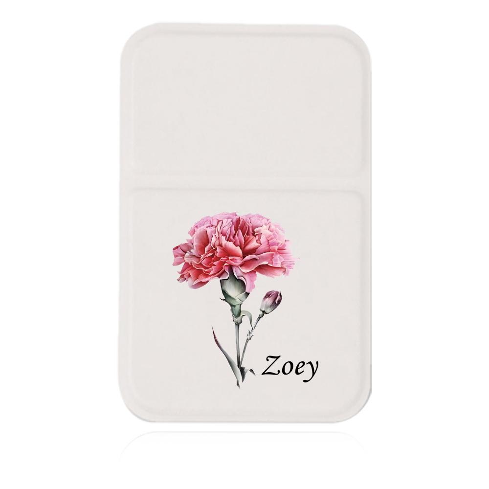 Customized Name PU Makeup Mirror Compact Cosmetic Mirror Hand-Held Desktop Stand Leather Protect Cover DIY Portable Beauty Tools