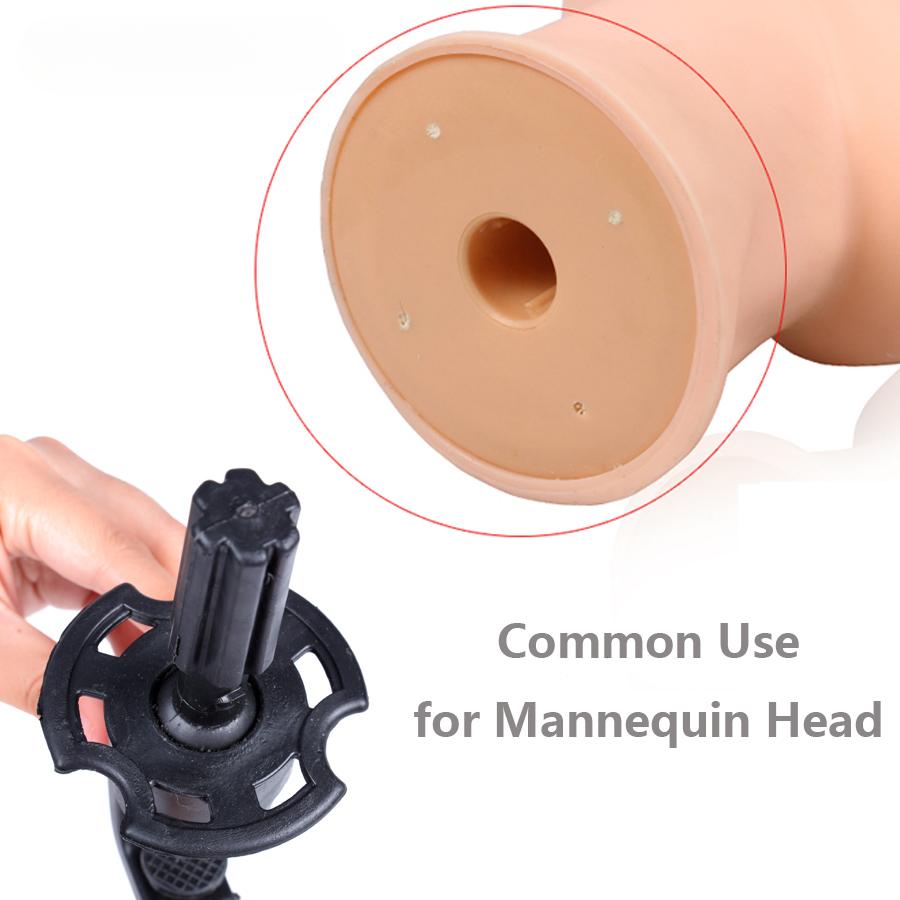 1PC Adjustable Model Mannequin Training Head Wig Stand Holder Desk Table Clamp Black Color