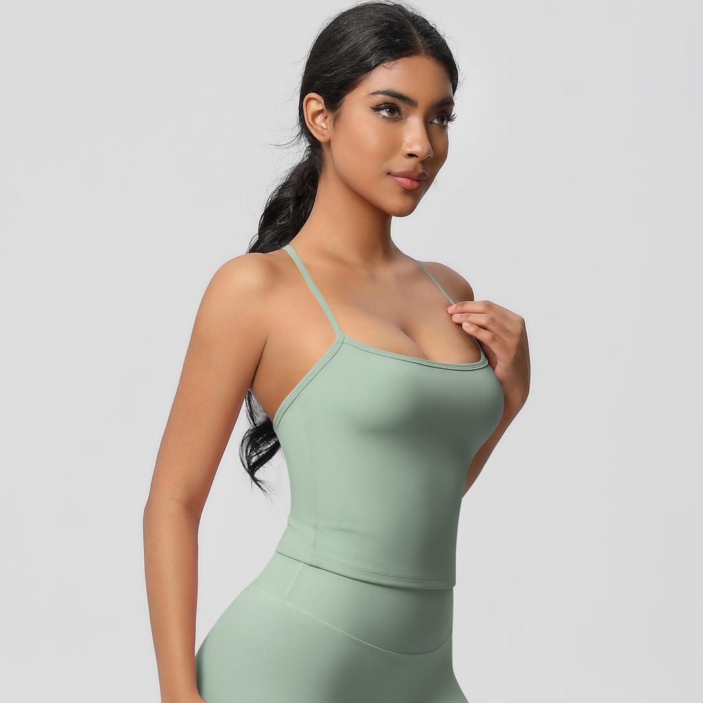 Women High Quality Sport Tank Tops With Chest Pads Compressed Quick-dry Super Elastic Suitable For Running Gym Fitness Training Yoga