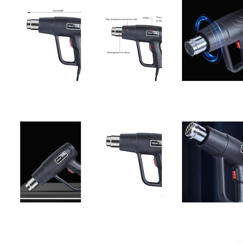 H7EE Регулируемая температура Горячий воздух Автомобильная пленка Запекание Сушка Удаление краски Строительный Фен China Mainland