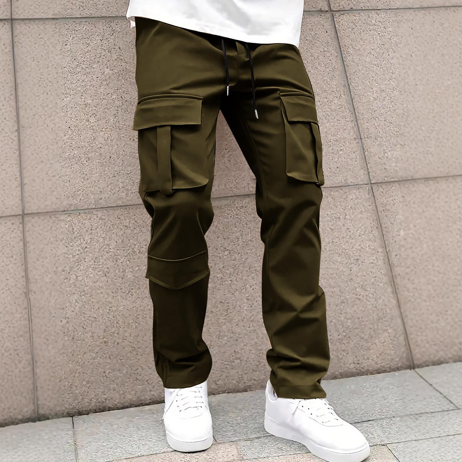 

Мужские комбинезоны, повседневные брюки с несколькими карманами и завязками, походные брюки, хлопковые саржевые брюки XL