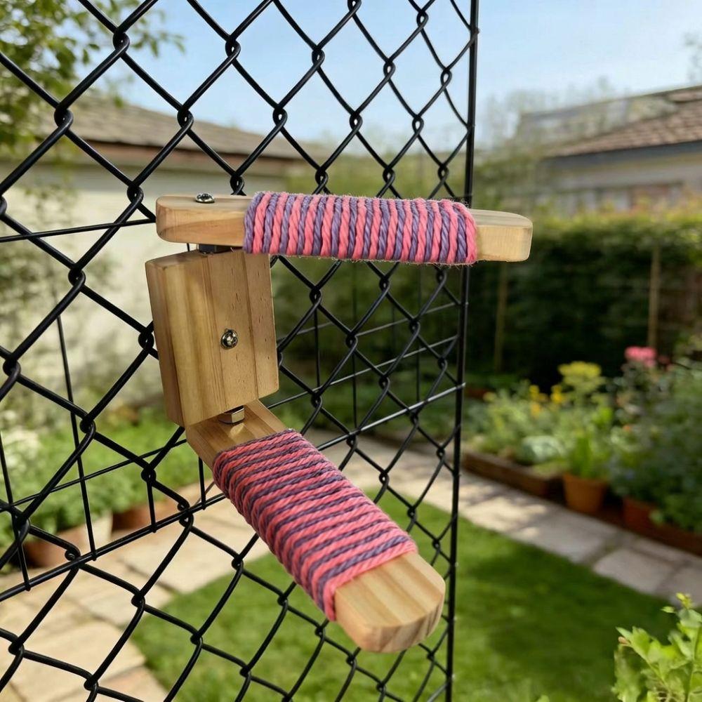 Wood Rotating Bird Perch Toy DIY Windmill Swing Parrot Toy Bird Training Stand  Bird Play