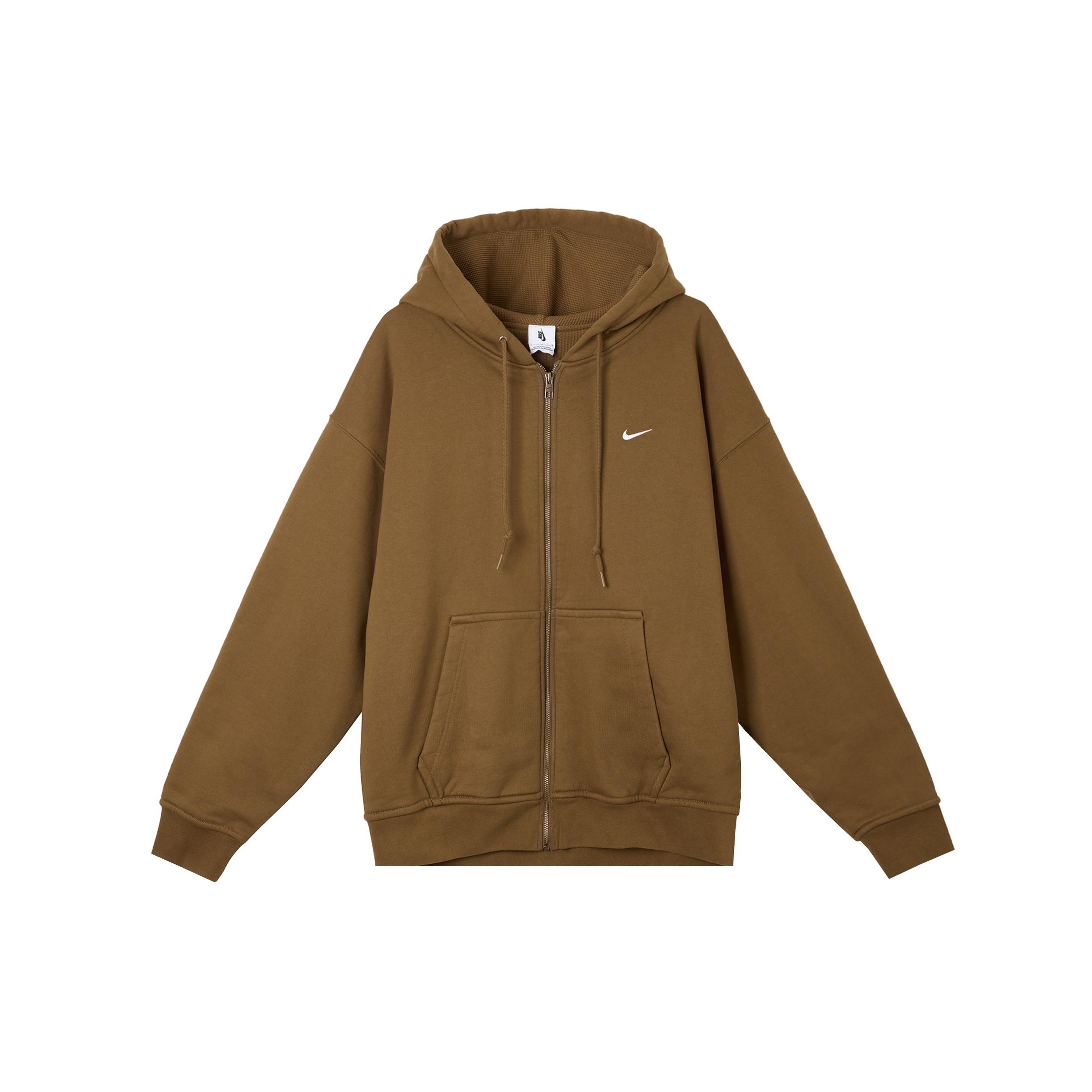 Nike Solo Swoosh Jacket Brown Men s FZ1165-281 XL