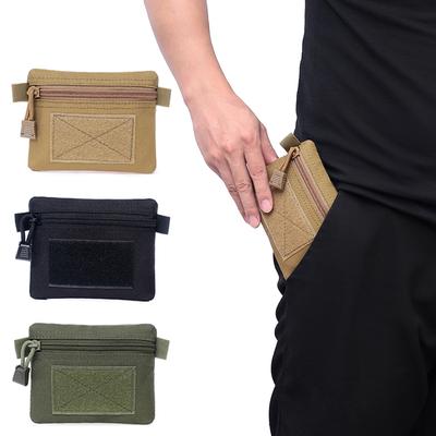 Portefeuille de camping en plein air EDC Molle, pochette de taille étanche et portable à fermeture éclair pour voyage