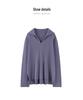 Xiao He Women's 2025 Autumn Wool & Mulberry Silk Blend Polo Collar Knit Pullover