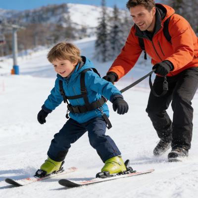 Justerbar Sikkerhetssele for Barns Ski og Snowboard - Uttrekkbart Anti-Fall Treningsbånd for Begynnerbarn og Småbarn