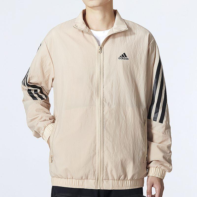 Adidas Essential Jacket Spring Fall Season Men's Khaki HU1514