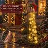 Weihnachtsglocken Kaskade Solar-Gartenleuchte für Weihnachtsdekoration im Garten Warmweiß Kaskadierende Gartenstecker-Leuchte für Rasen Garten Weg
