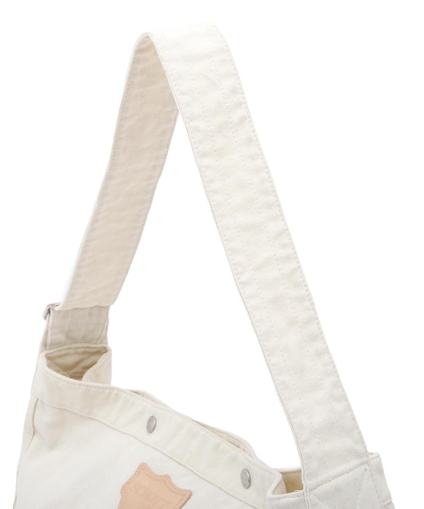 Schott NEWSPAPER BAG Shoulder Bag, Men's, F 385, Off-White, 782-4976007, Direct Store Exclusive