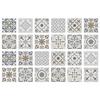 24 Pieces Crystal Film Self-adhesive Waterproof Tile Wall Sticker Kitchen Living Room Bathroom Wallpaper Decorative PVC Wallpaper