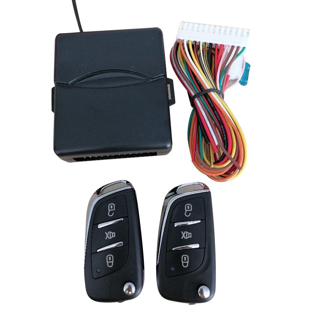 Universal Car Door Lock Remote Central Kit Auto Keyless Entry System Start Stop LED Keychain Door Lock Wholesale Dropshipping